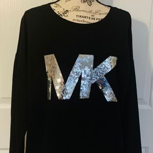 Michael Kors Black/Silver Sweater XL